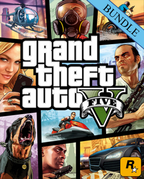 Grand Theft Auto V 5 - Great White Shark Card Bundle PC - Rockstar Games Launcher
