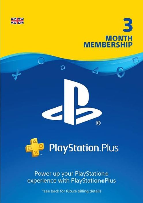 PlayStation Plus - 3 Month Subscription (UK)