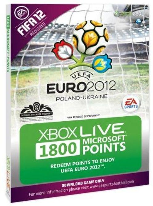 Xbox LIVE 1800 Microsoft Points - Euro 2012 Branded (Xbox 360)