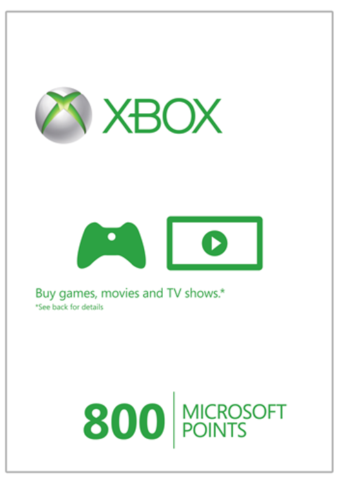 Xbox Live 800 Microsoft Points (Xbox 360)