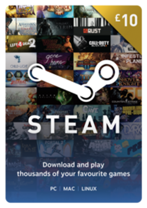 Steam Wallet Top-up 10 GBP