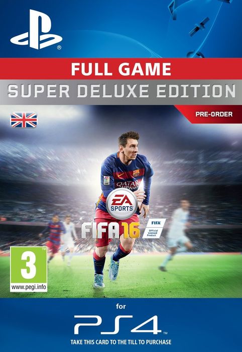 Fifa 16 Super Deluxe PS4 - Digital Code