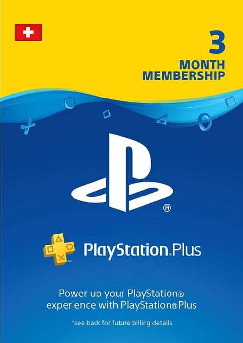PlayStation Plus (PS+) - 3 Month Subscription (Switzerland)