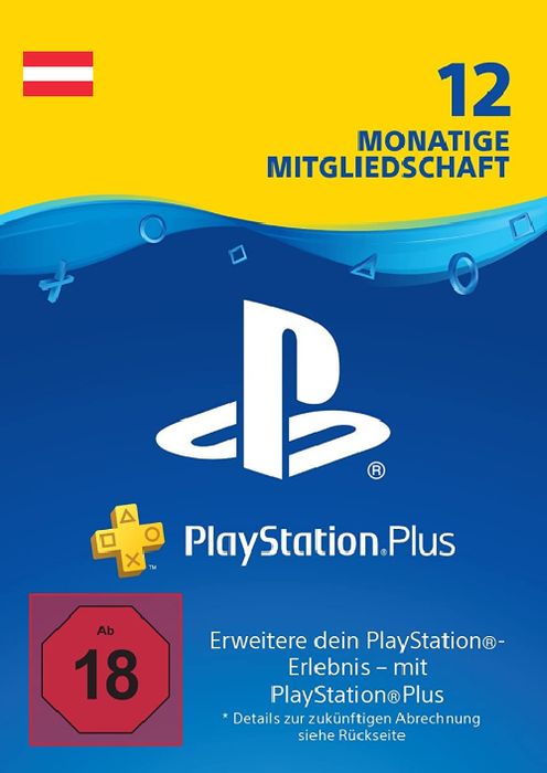 PlayStation Plus (PS+) - 12 Month Subscription (Austria)