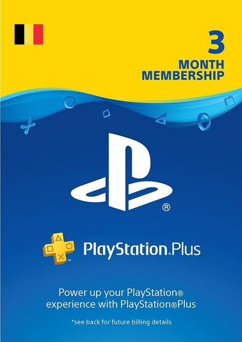 Playstation Plus (PS+) - 3 Month Subscription (Belgium)