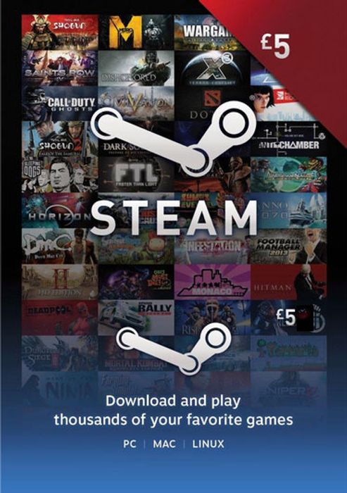 Steam Wallet Top-up 5 EUR (EU & UK)